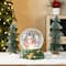 Glitzhome® 150mm Christmas Resin Lighted Musical Snowflakes Snowman Waterglobe